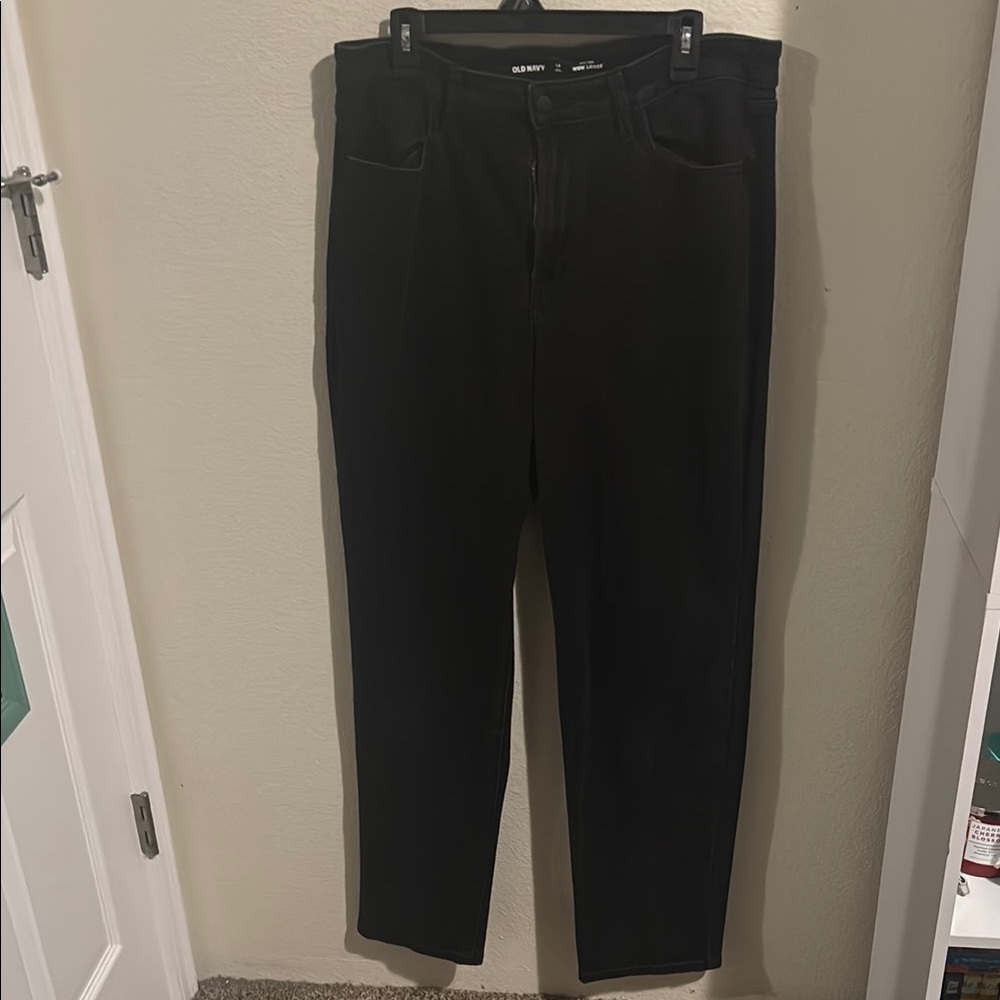 Old Navy Black Straight Jeans